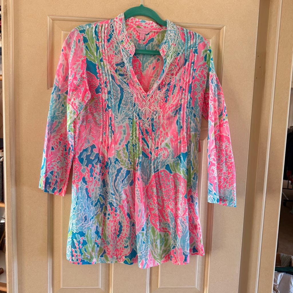 Euc Lilly Pulitzer Sarasota Tunic In Let’s Cha Cha